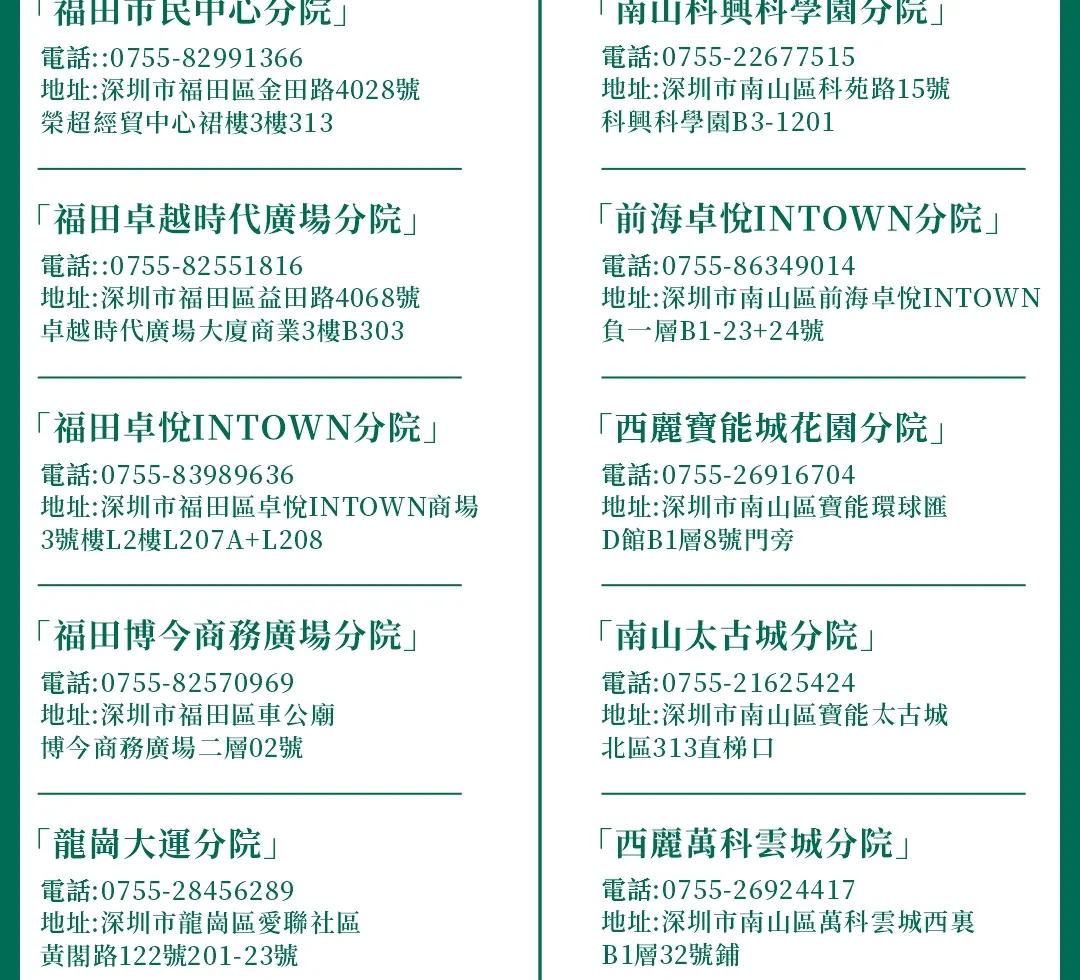 通透堂中医按摩 | 太古城宝能分院（蛇口码头 | 深圳湾口岸）